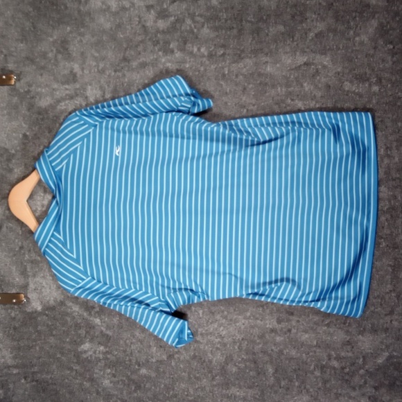 Kjus Mens Heath Polo Striped Golf Outdoors UVP Short Sleeve Shirt Size Large - Picture 4 of 9
